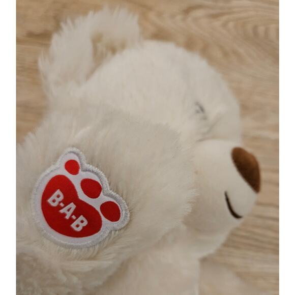 Build-A-Bear White/Cream Teddy Bear w/ Brown Nose 16" Stuffed Animal Plush Toy - Picture 4 of 6